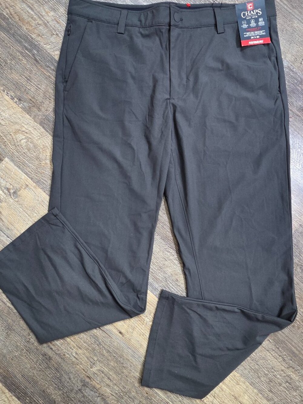 Chaps Performance Pants Charcoal Gray Sz 36X30 NWT